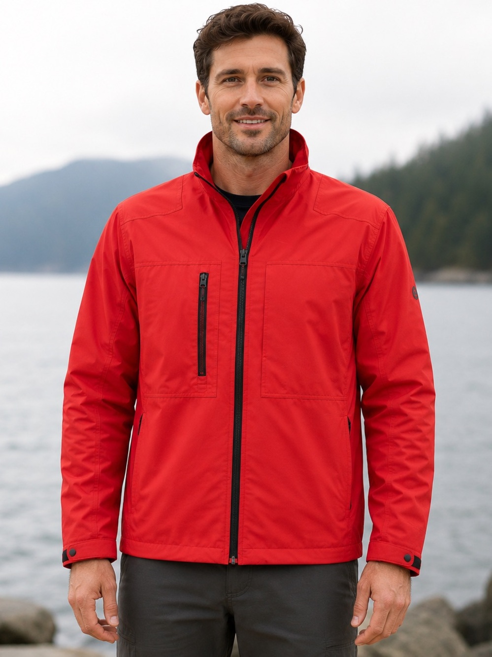 Stormtech Sirocco Men’s Red Waterproof Performance Rain Jacket